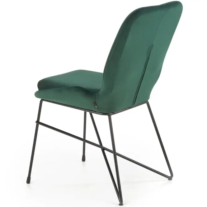 Szék K454 Velvet/Fém Sötétzöld,8