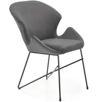 Szék K458 Velvet/Fém szürke