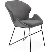 Szék K458 Velvet/Fém szürke