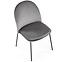 Szék K443 Velvet/Fém szürke,4