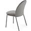 Szék K443 Velvet/Fém szürke,6