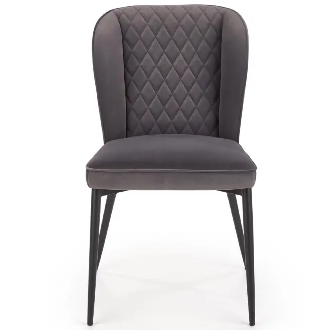 Szék K399 Velvet/Fém szürke,11