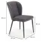 Szék K399 Velvet/Fém szürke,2
