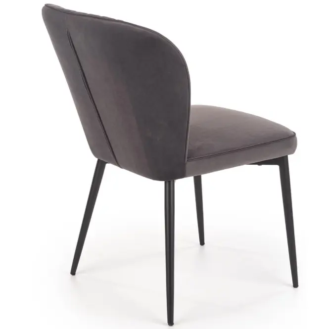 Szék K399 Velvet/Fém szürke,5