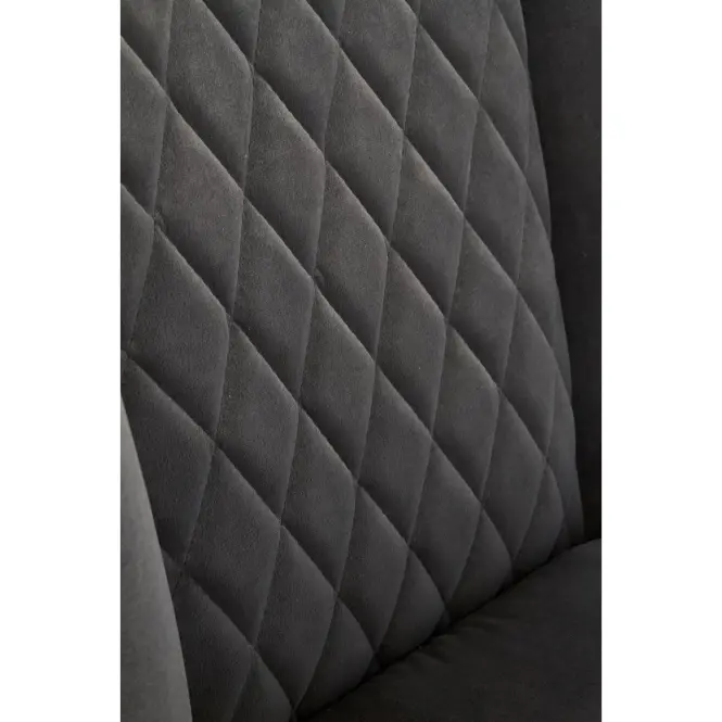 Szék K399 Velvet/Fém szürke,9