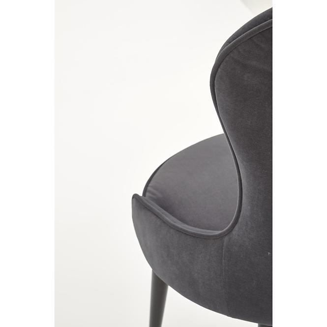Szék K366 Velvet/Fém szürke