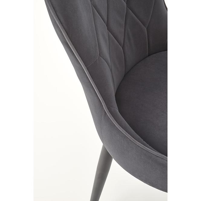 Szék K366 Velvet/Fém szürke