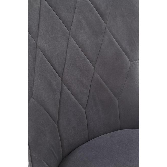 Szék K366 Velvet/Fém szürke