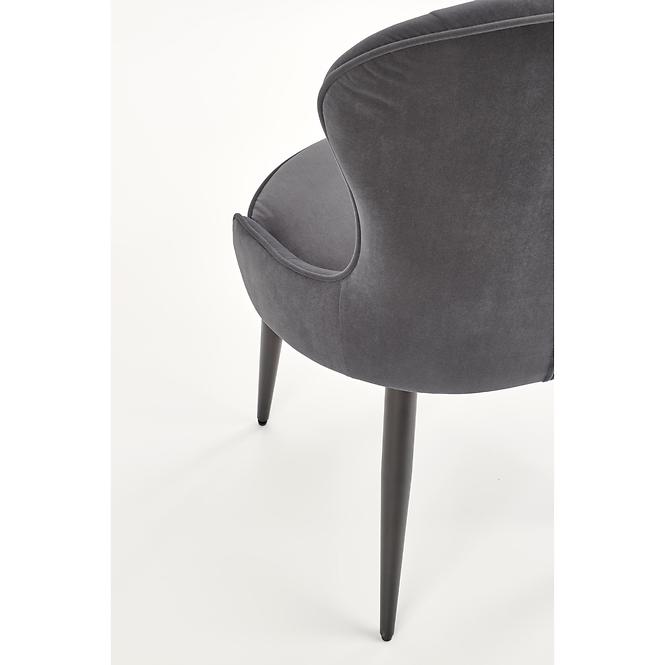 Szék K366 Velvet/Fém szürke