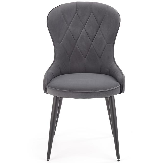 Szék K366 Velvet/Fém szürke