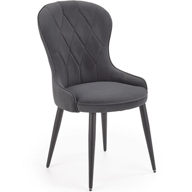 Szék K366 Velvet/Fém szürke