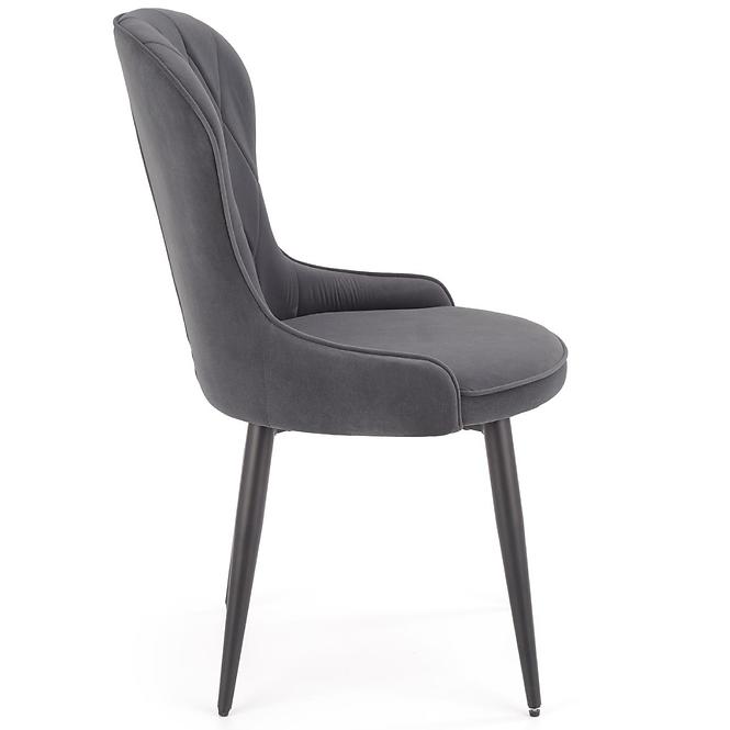 Szék K366 Velvet/Fém szürke