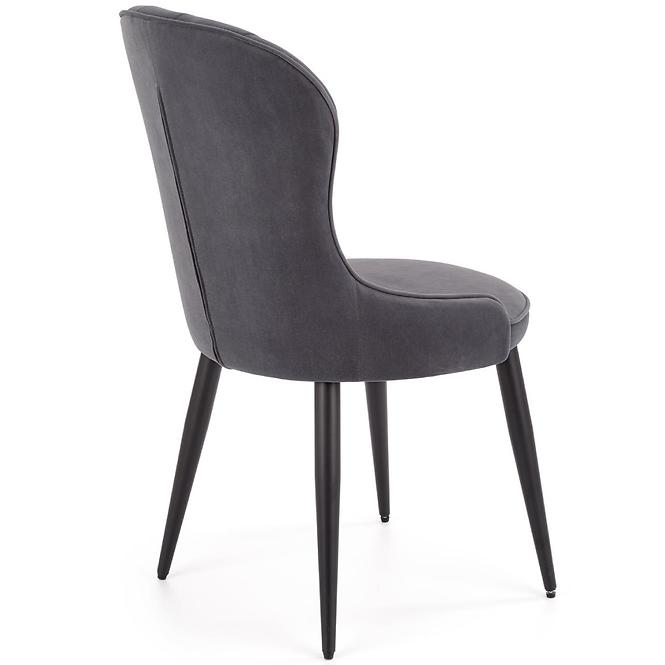 Szék K366 Velvet/Fém szürke