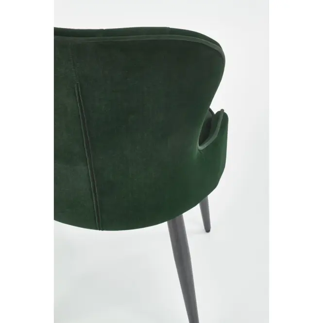 Szék K366 Velvet/Fém Sötétzöld,10