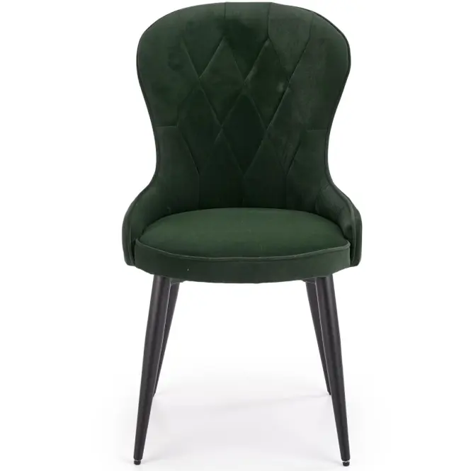 Szék K366 Velvet/Fém Sötétzöld,12