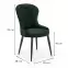 Szék K366 Velvet/Fém Sötétzöld,2