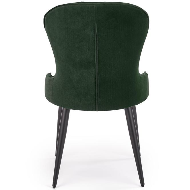 Szék K366 Velvet/Fém Sötétzöld