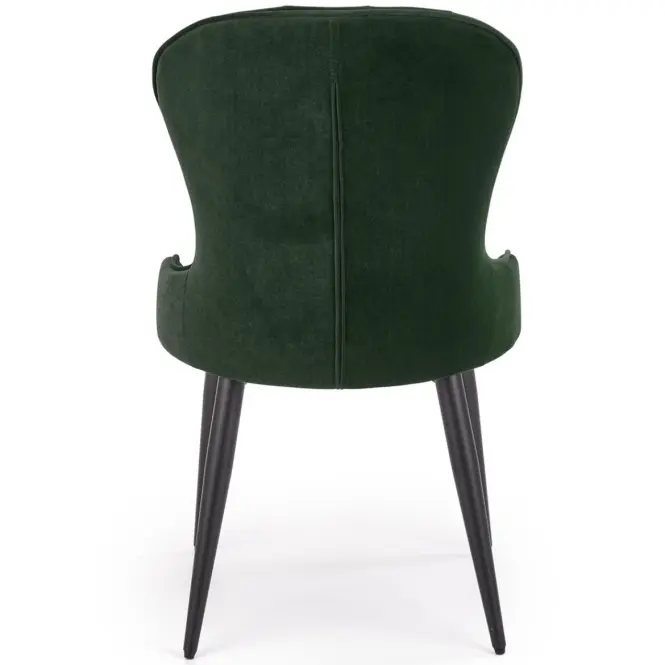 Szék K366 Velvet/Fém Sötétzöld,4