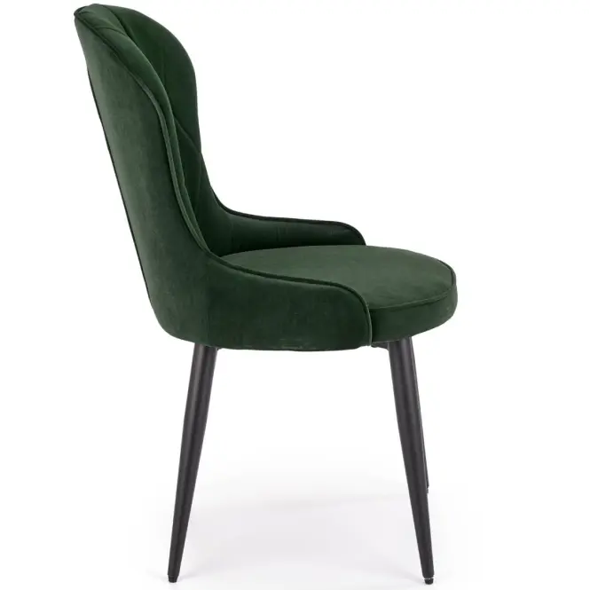 Szék K366 Velvet/Fém Sötétzöld,7