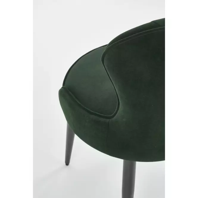 Szék K366 Velvet/Fém Sötétzöld