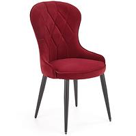 Szék K366 Velvet/Fém Bordó