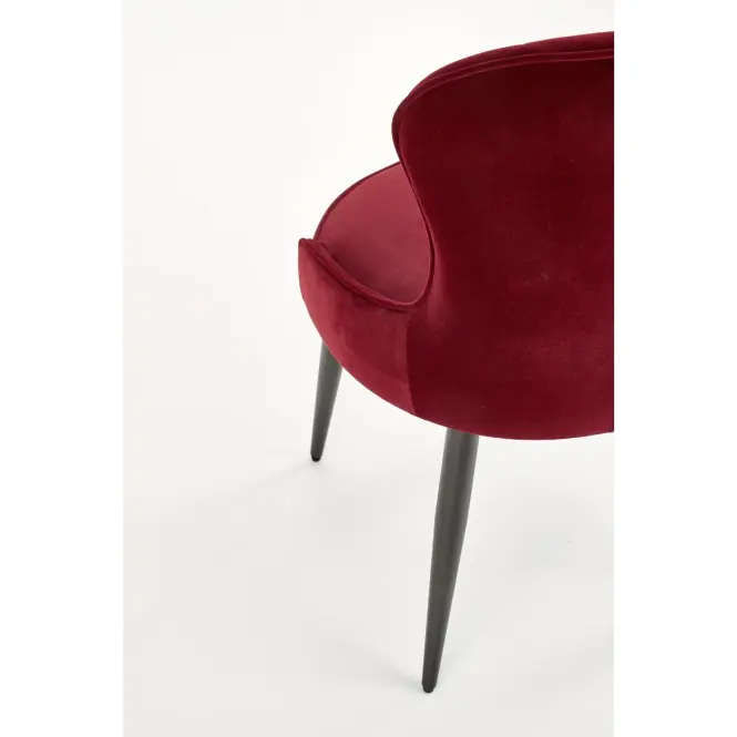 Szék K366 Velvet/Fém Bordó,13