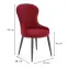 Szék K366 Velvet/Fém Bordó,2
