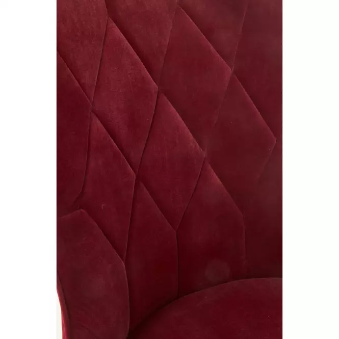 Szék K366 Velvet/Fém Bordó