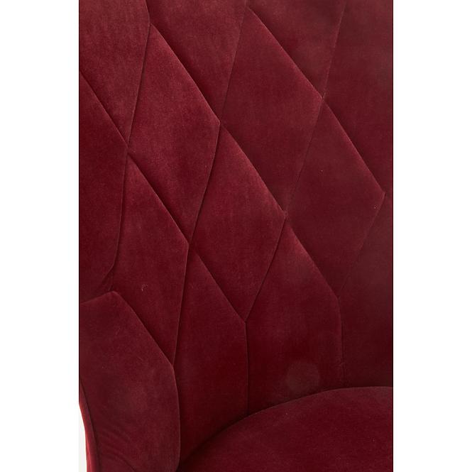 Szék K366 Velvet/Fém Bordó