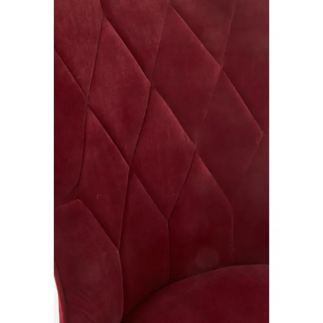 Szék K366 Velvet/Fém Bordó,5