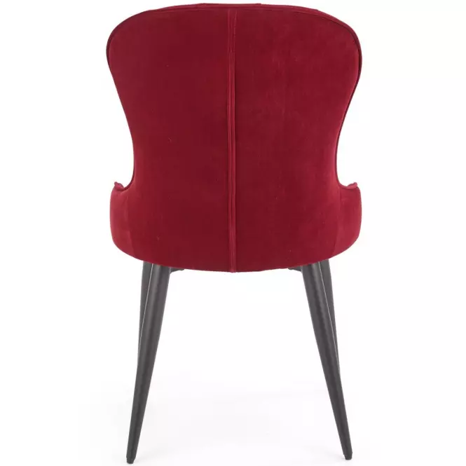 Szék K366 Velvet/Fém Bordó