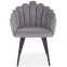 Szék K410 Velvet/Fém szürke,3