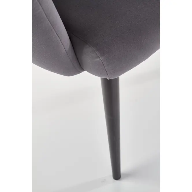 Szék K410 Velvet/Fém szürke,6