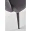 Szék K410 Velvet/Fém szürke,6
