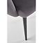 Szék K410 Velvet/Fém szürke,6