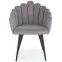Szék K410 Velvet/Fém szürke,7