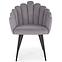 Szék K410 Velvet/Fém szürke,7