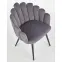 Szék K410 Velvet/Fém szürke,8