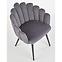 Szék K410 Velvet/Fém szürke,8