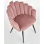 Szék K410 Velvet/Fém Rózsaszín,11