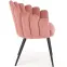 Szék K410 Velvet/Fém Rózsaszín,4