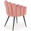 Szék K410 Velvet/Fém Rózsaszín,5