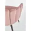 Szék K410 Velvet/Fém Rózsaszín,7