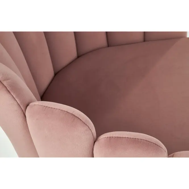 Szék K410 Velvet/Fém Rózsaszín