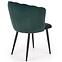 Szék K386 Velvet/Fém Sötétzöld,5