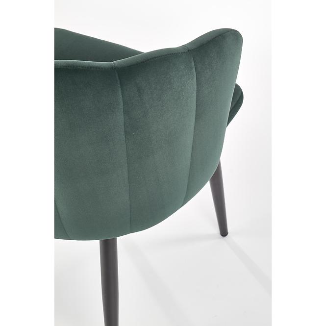 Szék K386 Velvet/Fém Sötétzöld,7