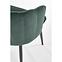 Szék K386 Velvet/Fém Sötétzöld,7