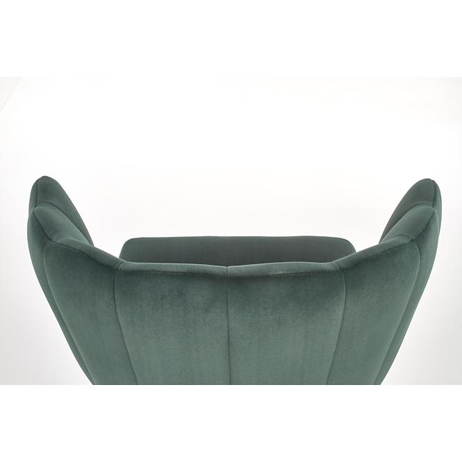 Szék K386 Velvet/Fém Sötétzöld