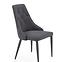 Szék K365 Velvet/Fém szürke,2