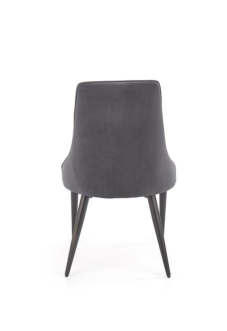 Szék K365 Velvet/Fém szürke,3